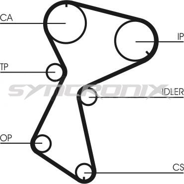 SYNCRONIX SY110604 - Timing Belt Set autospares.lv