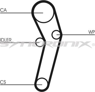 SYNCRONIX SY0631N - Timing Belt autospares.lv