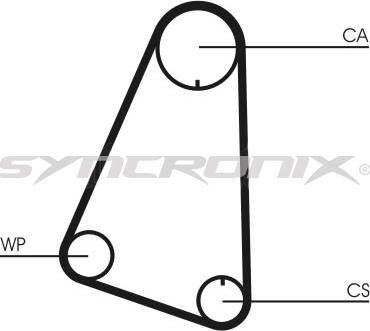 SYNCRONIX SY0633N - Timing Belt autospares.lv