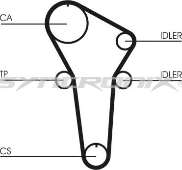 SYNCRONIX SY110899 - Timing Belt Set autospares.lv