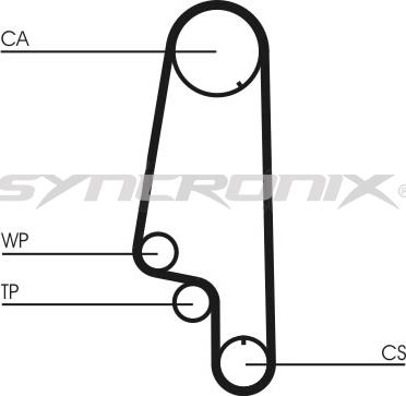 SYNCRONIX SY110845PE - Water Pump & Timing Belt Set autospares.lv