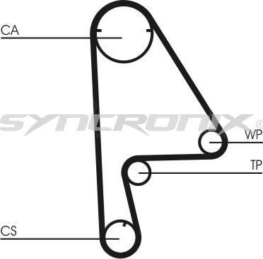 SYNCRONIX SY0863N - Timing Belt autospares.lv