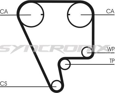SYNCRONIX SY0804N - Timing Belt autospares.lv