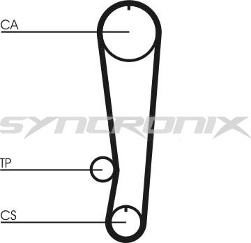 SYNCRONIX SY0808N - Timing Belt autospares.lv