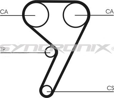 SYNCRONIX SY0881N - Timing Belt autospares.lv