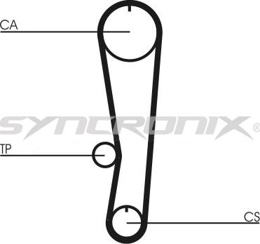 SYNCRONIX SY110824 - Timing Belt Set autospares.lv