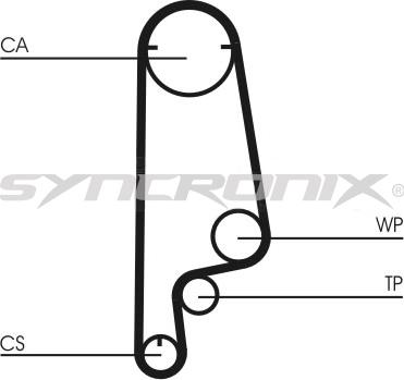 SYNCRONIX SY0799N - Timing Belt autospares.lv