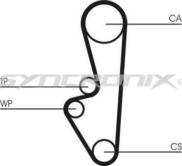 SYNCRONIX SY0798N - Timing Belt autospares.lv