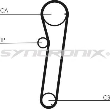 SYNCRONIX SY0740N - Timing Belt autospares.lv