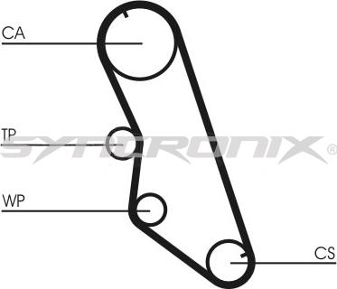 SYNCRONIX SY210754 - Timing Belt Set autospares.lv