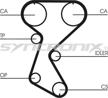SYNCRONIX SY0760N - Timing Belt autospares.lv