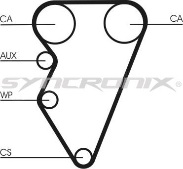SYNCRONIX SY0708N - Timing Belt autospares.lv