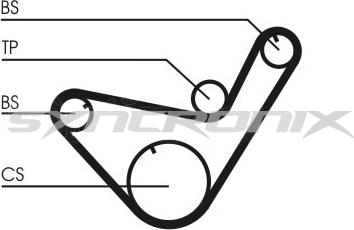 SYNCRONIX SY0714N - Timing Belt autospares.lv
