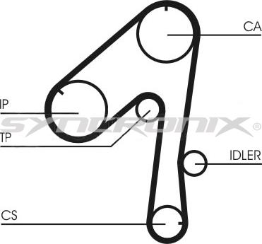 SYNCRONIX SY0786N - Timing Belt autospares.lv