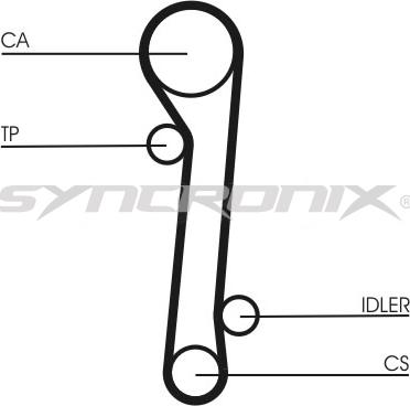 SYNCRONIX SY0781N - Timing Belt autospares.lv