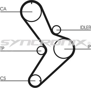 SYNCRONIX SY0731N - Timing Belt autospares.lv