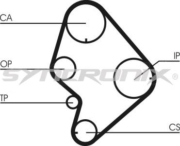 SYNCRONIX SY0723N - Timing Belt autospares.lv