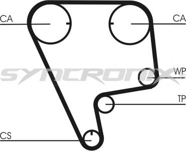 SYNCRONIX SY0773N - Timing Belt autospares.lv