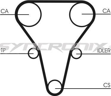 SYNCRONIX SY1069N - Timing Belt autospares.lv