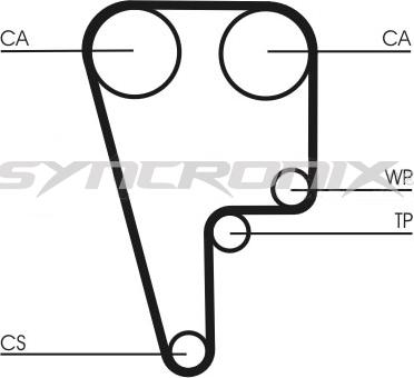 SYNCRONIX SY1101006 - Timing Belt Set autospares.lv