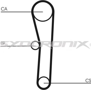 SYNCRONIX SY1008N - Timing Belt autospares.lv