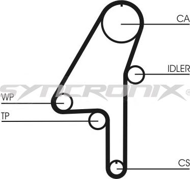 SYNCRONIX SY1010N - Timing Belt autospares.lv