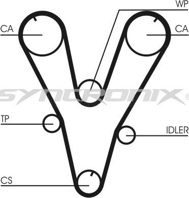 SYNCRONIX SY1101085 - Timing Belt Set autospares.lv