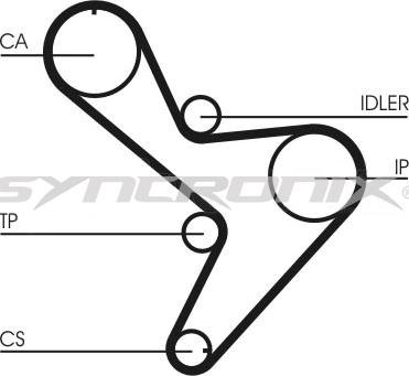 SYNCRONIX SY1034N - Timing Belt autospares.lv