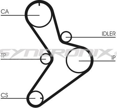 SYNCRONIX SY2101038 - Timing Belt Set autospares.lv