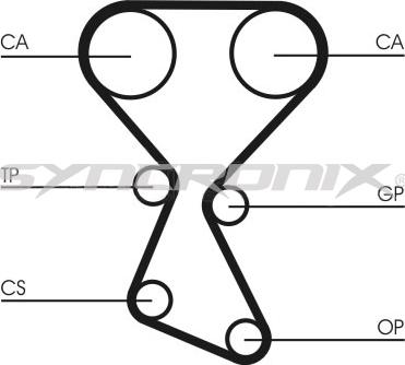 SYNCRONIX SY1027N - Timing Belt autospares.lv