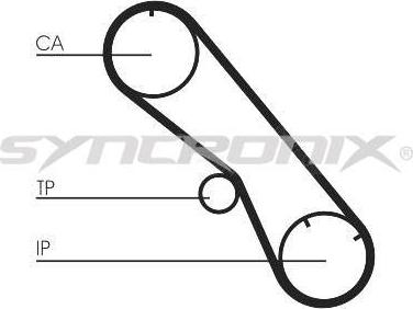 SYNCRONIX SY1153N - Timing Belt autospares.lv