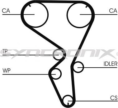 SYNCRONIX SY1101101 - Timing Belt Set autospares.lv