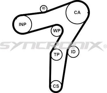 SYNCRONIX SY1183N - Timing Belt autospares.lv