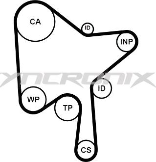 SYNCRONIX SY1216N - Timing Belt autospares.lv