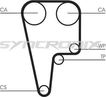 SYNCRONIX SY1125N - Timing Belt autospares.lv