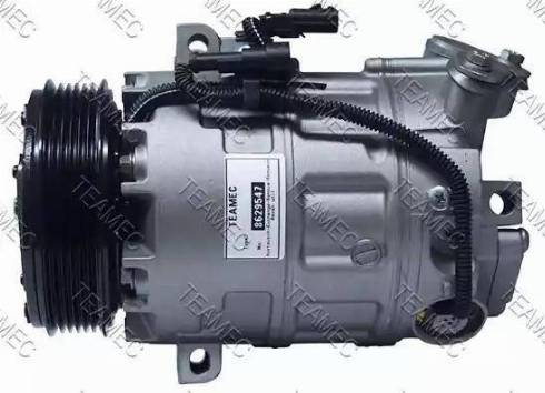 Teamec 8629547 - Compressor, air conditioning autospares.lv