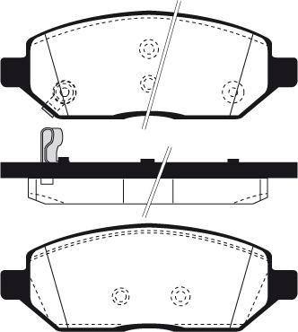 Technika 01914A - Brake Pad Set, disc brake autospares.lv