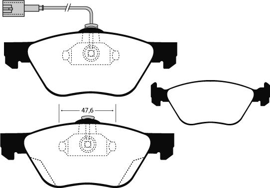 Technika 01540 - Brake Pad Set, disc brake autospares.lv