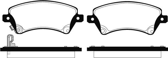 Technika 01555 - Brake Pad Set, disc brake autospares.lv