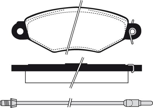 Metzger 0643.00 - Brake Pad Set, disc brake autospares.lv