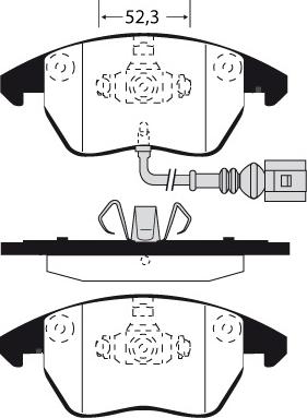 Technika 01516 - Brake Pad Set, disc brake autospares.lv