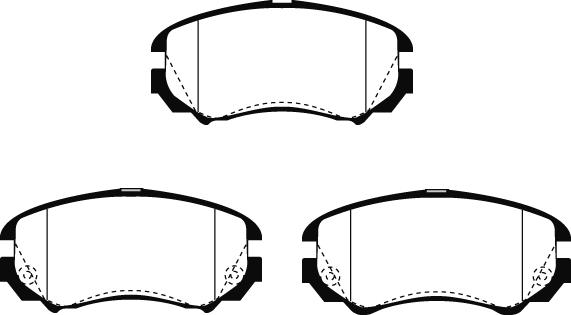 Technika 01607 - Brake Pad Set, disc brake autospares.lv