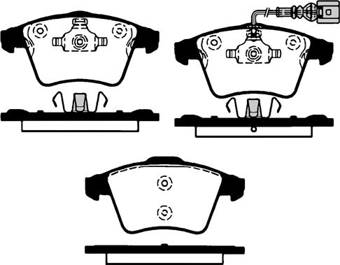 Technika 01684 - Brake Pad Set, disc brake autospares.lv