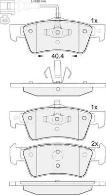 Technika 01679A - Brake Pad Set, disc brake autospares.lv