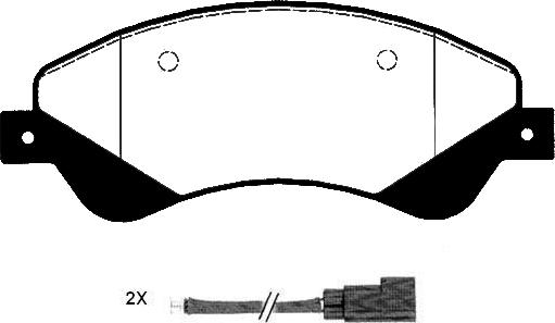 Technika 01671A - Brake Pad Set, disc brake autospares.lv