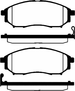 Technika 01678 - Brake Pad Set, disc brake autospares.lv