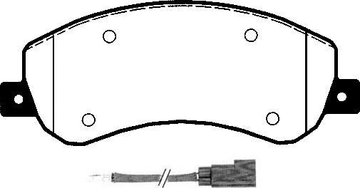 Technika 01673A - Brake Pad Set, disc brake autospares.lv