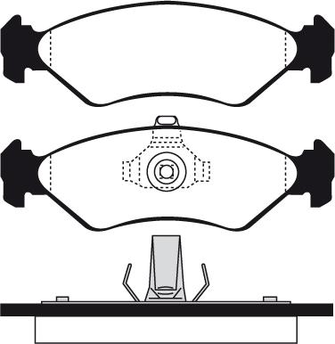 Technika 01042 - Brake Pad Set, disc brake autospares.lv