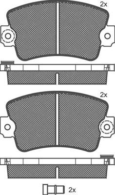 Technika 01065 - Brake Pad Set, disc brake autospares.lv