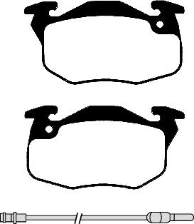 Technika 01001 - Brake Pad Set, disc brake autospares.lv